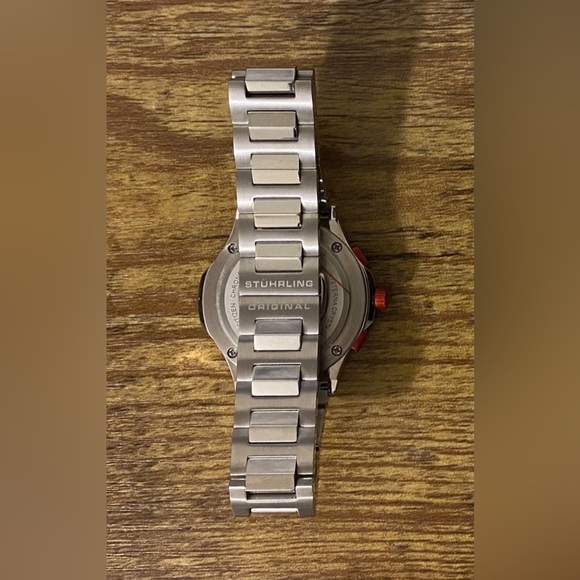 Sturhling Original Chronograph Women’s Ladies Watch Stainless Red ~Needs Battery - Picture 7 of 12